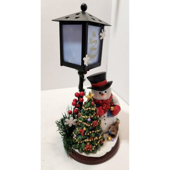 Bradford Exchange Be Merry Shine Bright Snowman Lantern11" Dona Gelsinger - Picture 10 of 16